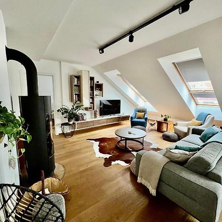 Bl - The Penthouse, 24Hr Self Check-In, 2 Bedrooms, Fireplace, Ac, Panoramic View From Main Balcony, 3-Minute Walk To City Center Banská Bystrica Eksteriør bilde
